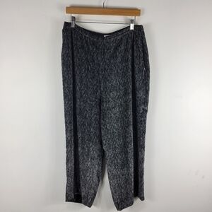 Armani Collezioni Silk Soft Brushed High Waist Wide Leg Cropped Pants